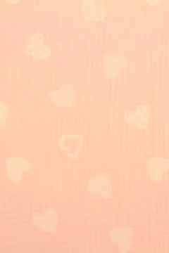 Musselin - Lovely Hearts Light pink