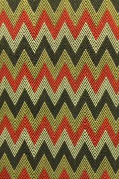 Zigzag - Coral/Beige/Grey