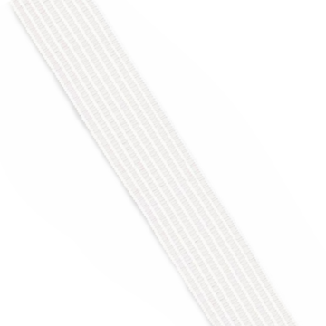 Kräusel-Elastic Weiß - 30 mm