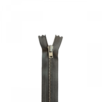 YKK - Reißverschluss für Hosen Nicht Teilbar - 12cm - Soft Brown
