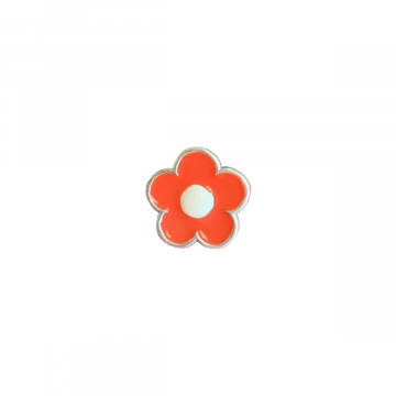 Knopfe Blume Koralle - 22mm