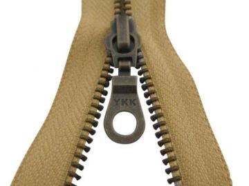 Kupfer YKK-Reißverschlüsse Teilbar - Beige-986 50 cm