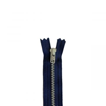 YKK - Reißverschluss für Hosen Nicht Teilbar - 12cm - Navy - 058