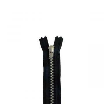 YKK - Reißverschluss für Hosen Nicht Teilbar - 12cm - Black