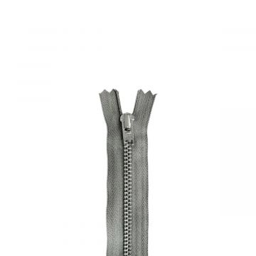 YKK - Reißverschluss für Hosen Nicht Teilbar - 12cm - Mouse Grey