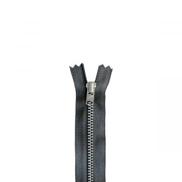 YKK - Reißverschluss für Hosen Nicht Teilbar - 12cm - Dark Grey