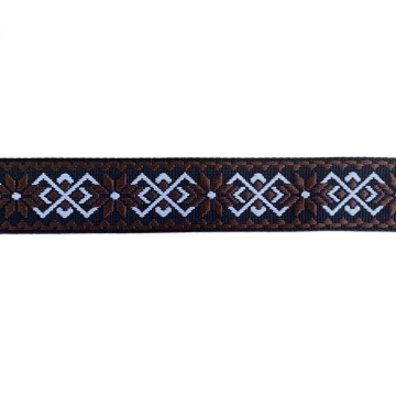 Luxus Taschenband - Snowflake - Brown/Black/White