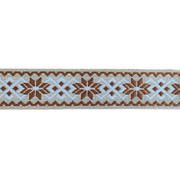 Luxus Taschenband - Snowflake - Caramel/Beige/White