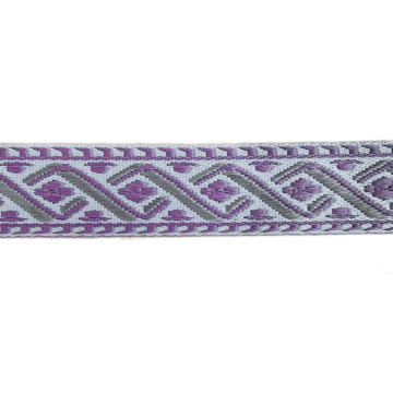 Luxus Taschenband - Flower and Stripes - Beige/Lilac