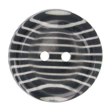 Knoop Milward - 2-gaats zebraprint 25mm - 4 stuks