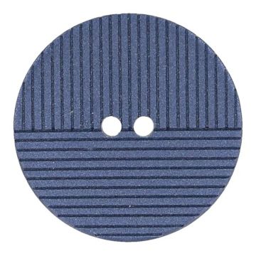 Knoop Milward - 2-gaats gestreept blauw 18mm -10 stuks