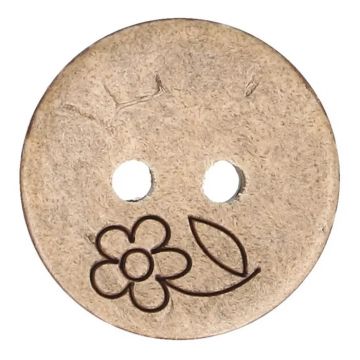 Knoop Milward - 2-gaats kokos bloem 10 stuks - 15mm