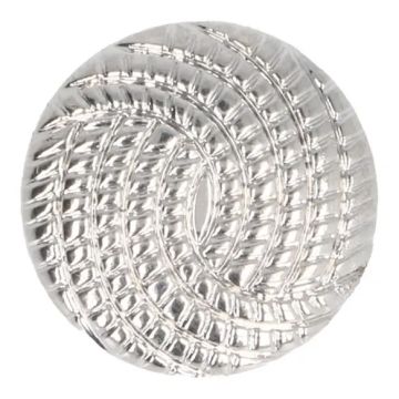 Knoop Milward - Zilver dots 18mm - 5 stuks