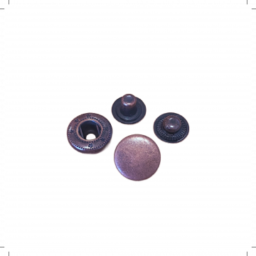 Metall-Druckknopf  20mm-Old Copper