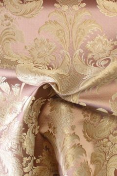jacquard gobelin - Champagne Shimmer Barok on Old Pink