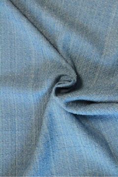 bouclé - Ruitje lavendel/Blauw