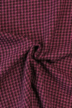 bouclé - Grafisch Aubergine/Rosa/Lila