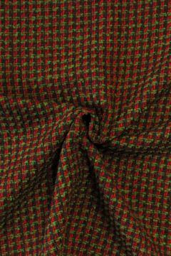 bouclé - Grafisch Paars/Rood/Groen