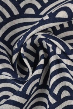 Katoen Canvas - Blue Bow lines