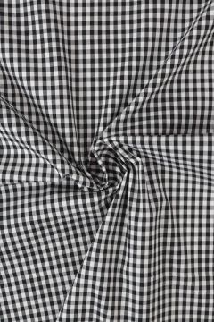 Blousestof - Light Grey Lines on White