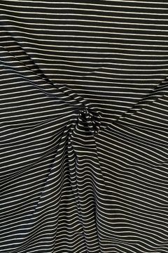 Cotton Jersey Brushed Stripes - Black/White