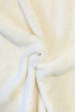 Faux Fur Stripes - Off White