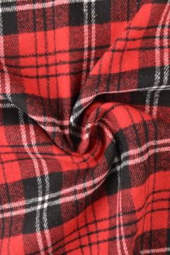 Flanell - Karostoff Red/Black/White