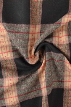 Flanell - Karostoff Beige/Red/Black/Old Pink