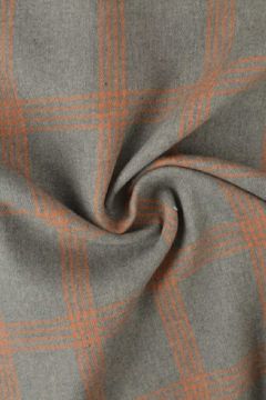 Flanell - Karostoff Mousse Grey/Ocher