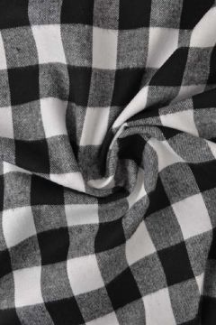 Flanell - Karostoff White/Black