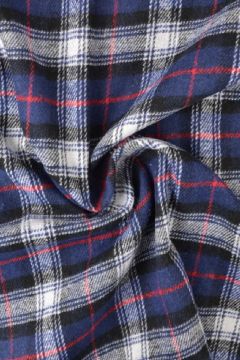 Flanell - Karostoff Dark Blue/ Red/ Black/White