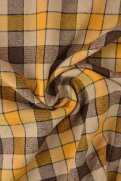 Flanell - Karostoff Ocher/Brown/Beige