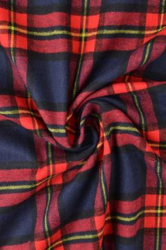 Flanell - Karostoff Red/Navy/Black/Yellow