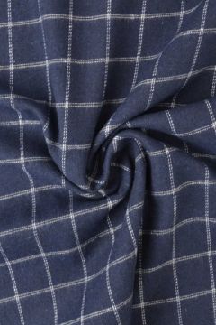 Flanell - Karostoff Dark Navy/White