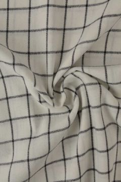 Flanell - Karostoff Off White/Black