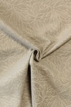Jacquard Gobelin - Light Grey/Beige Flower Leaves