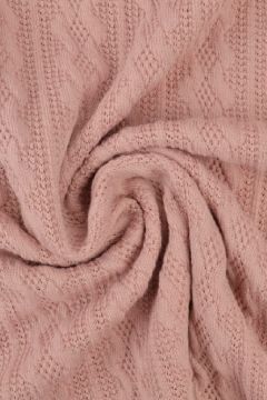Knitted Cable Jersey - Vintage Pink