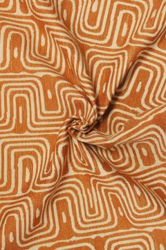 Jacquard Gobelin - Graphic Creme Sparkle on Rusty