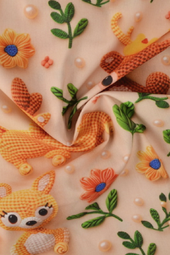 Baumwolle - Crochet Animals, Flowers and Pearls on Soft Sand
