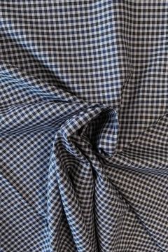 Blousestof - Light Grey Lines on White