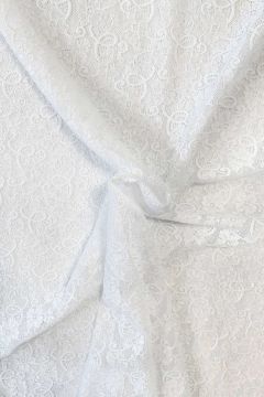 Lace - White Curl of Flowers 