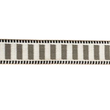 Luxus Taschenband - Stripes - Off white/ Grey