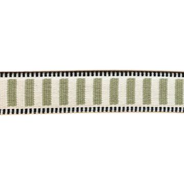 Luxus Taschenband -  Stripes - Champagne/ Vintage Green