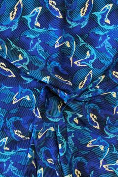 Badeanzugstoff - Blue Shark Ocean 