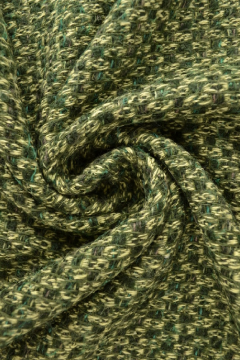 Mantelstoffe - Green Melange