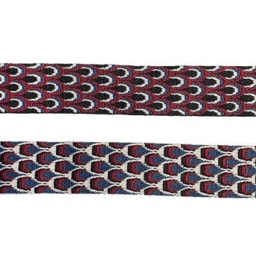 Luxe Tassenband - Peacock - Beige/Green