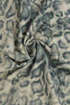 Viskose - Faded Grey/Creme Leopard