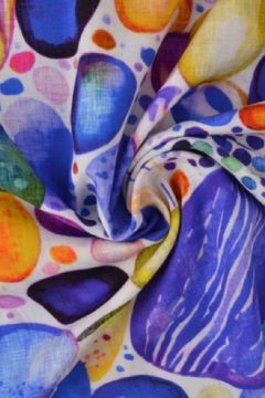 Viskose - Gemstones Purple/Blue