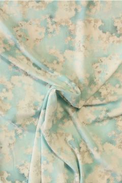 Viskose - Blue/White/Grey Cloud Art
