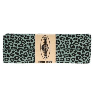 Oaki Doki Jersey Schrägband - Leopard - Old Green